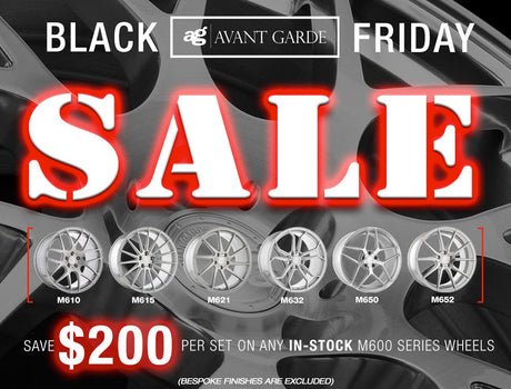 Avant Garde Black Friday Sale: Save $200 on Any M600 Series Wheels