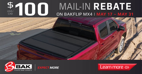Get a $100 Rebate with Purchase of BAKFlip MX4!