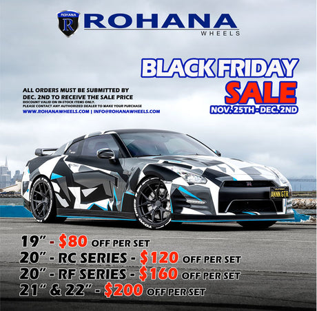 Rohana Black Friday Sale: Save up to $200 on a Set of Wheels