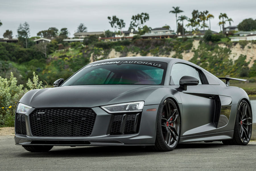 Vorsteiner VRS Aero Carbon Fiber Front Spoiler 2x2 Glossy Fits Audi R8 2017+
