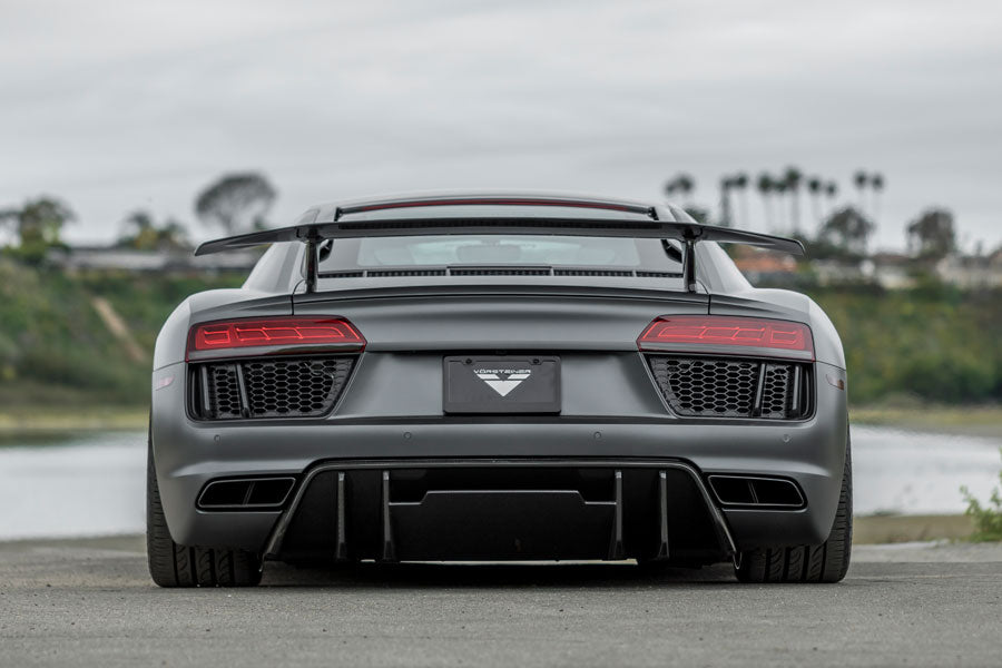 Vorsteiner VRS Aero Carbon Fiber 2x2 Glossy Wing Fits Audi R8 2017+