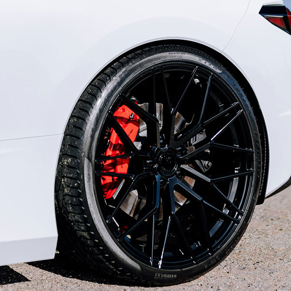 19/20" Avant Garde M520R Black 19x8.5 20x11 Wheels Rims Fits Chevy Corvette C8