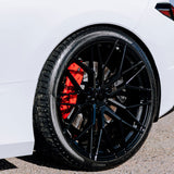 19/20" Avant Garde M520R Black 19x8.5 20x11 Wheels Rims Fits Chevy Corvette C8