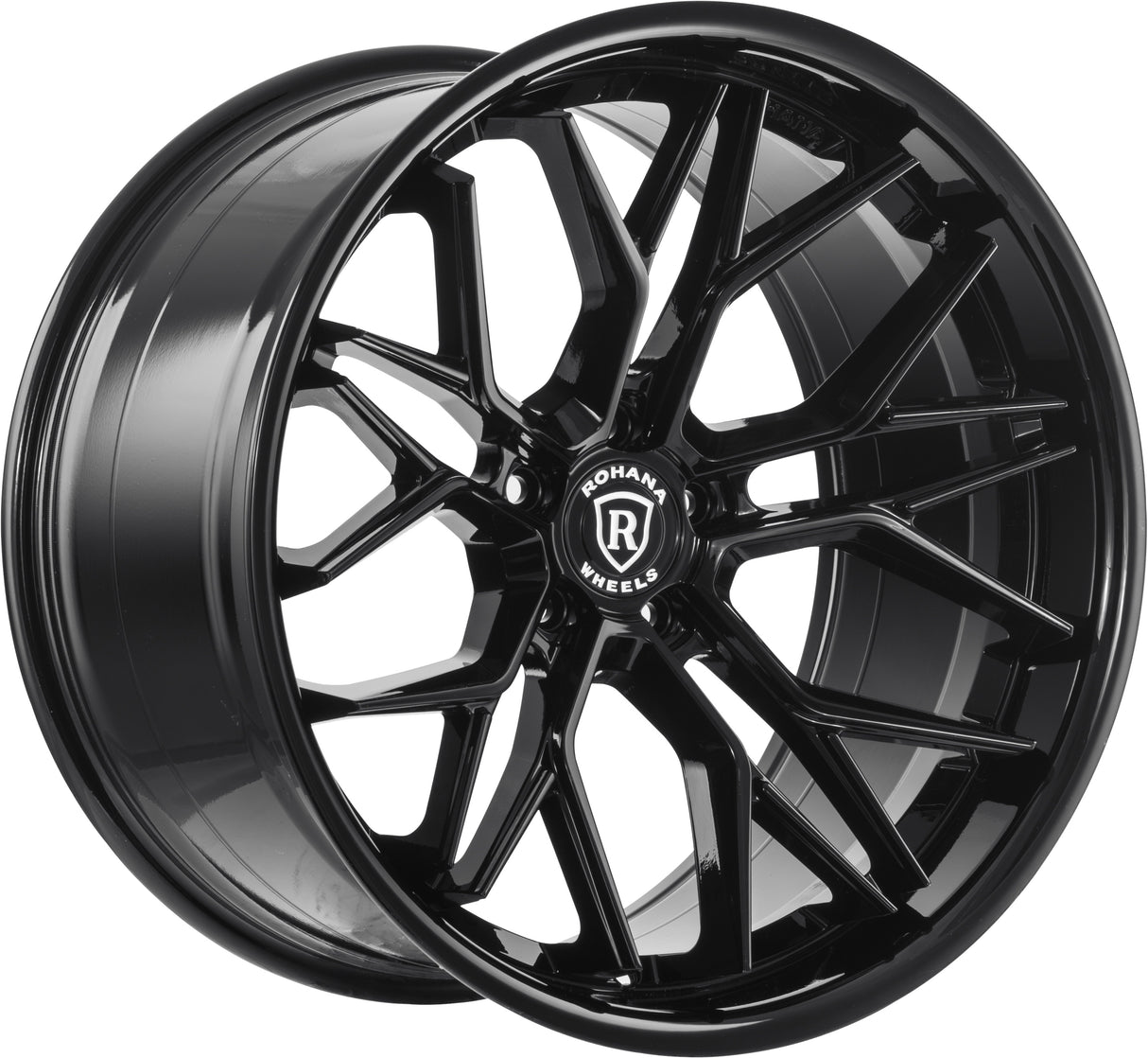 19" Rohana RFC3 Black 19x8.5 19x9.5 Concave Wheels Rims Fits Tesla Model Y
