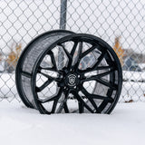 19" Rohana RFC3 Black 19x8.5 19x9.5 Concave Wheels Rims Fits Tesla Model Y