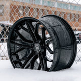 19" Rohana RFC3 Black 19x8.5 19x9.5 Concave Wheels Rims Fits Tesla Model Y