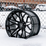 19" Rohana RFC3 Black 19x8.5 19x9.5 Concave Wheels Rims Fits Tesla Model Y