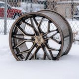19" Rohana RFC3 Black 19x8.5 19x9.5 Concave Wheels Rims Fits Tesla Model Y