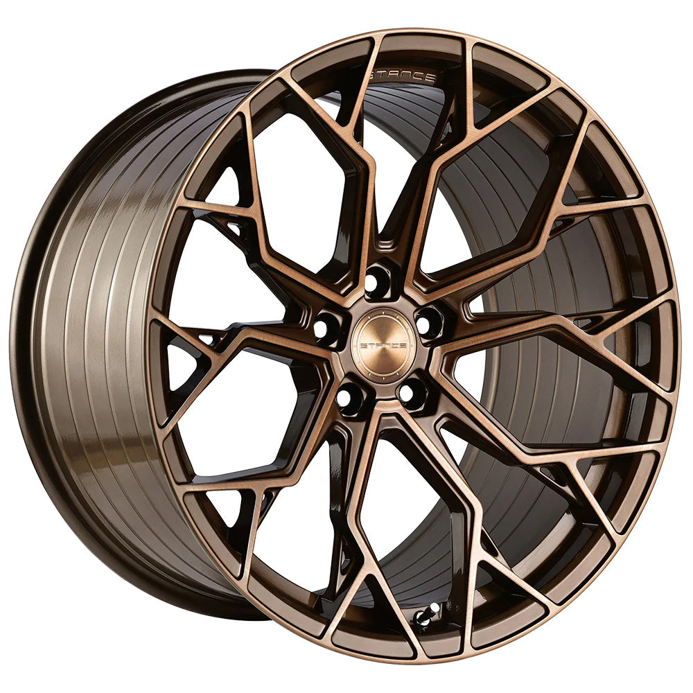 20/21" Stance SF10 Brushed Bronze 20x10 21x13 Wheels Rims Chevrolet Corvette C8 Z06 ERay