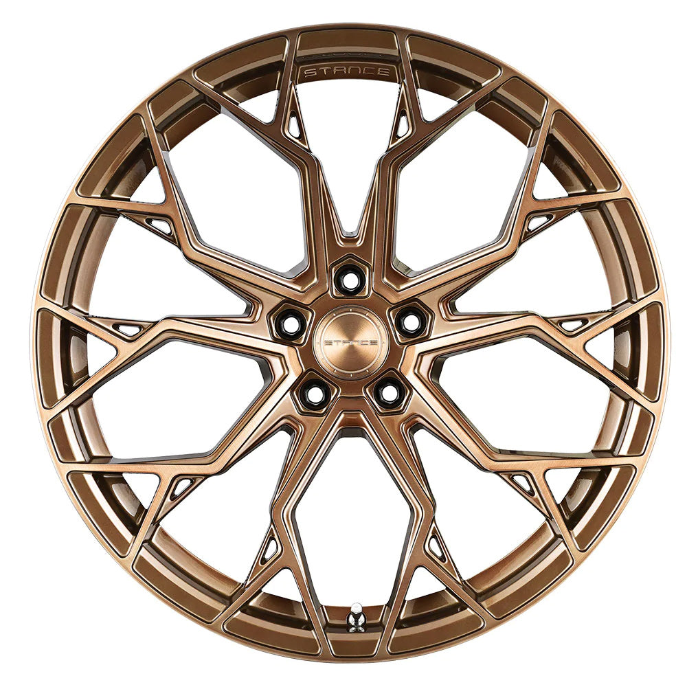 20/21" Stance SF10 Brushed Bronze 20x10 21x13 Wheels Rims Chevrolet Corvette C8 Z06 ERay