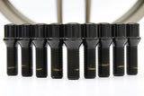 Vorsteiner 14x1.5 30mm Black Spline Lug Bolts with Key