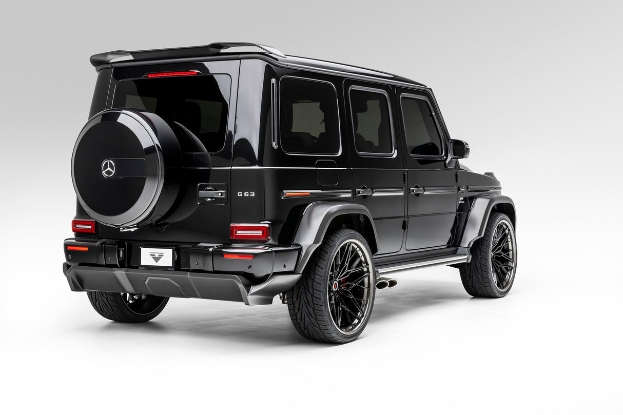 Vorsteiner Aero Rear Diffuser Glossy Carbon Fiber PP 2x2 Fits Mercedes G63 AMG