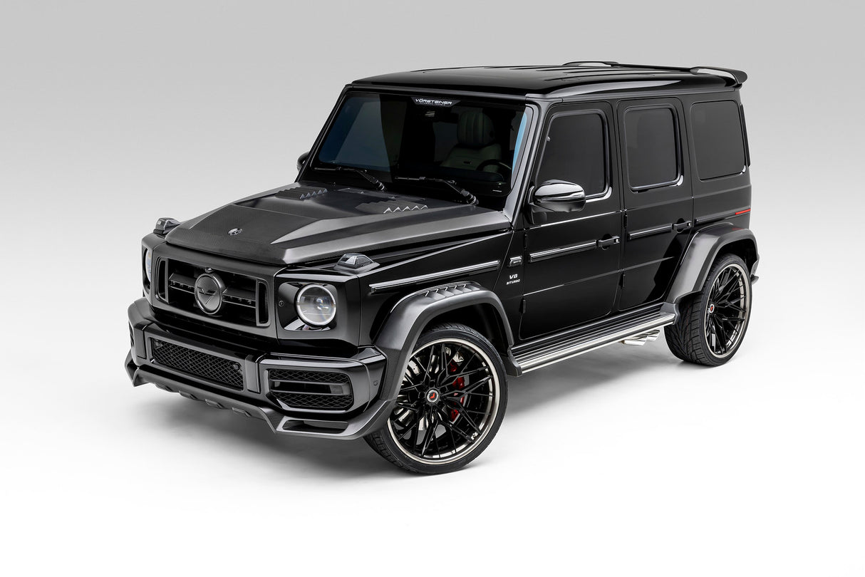 Vorsteiner Bonnet Glossy Carbon Fiber PP 2x2 Fits Mercedes G63 AMG