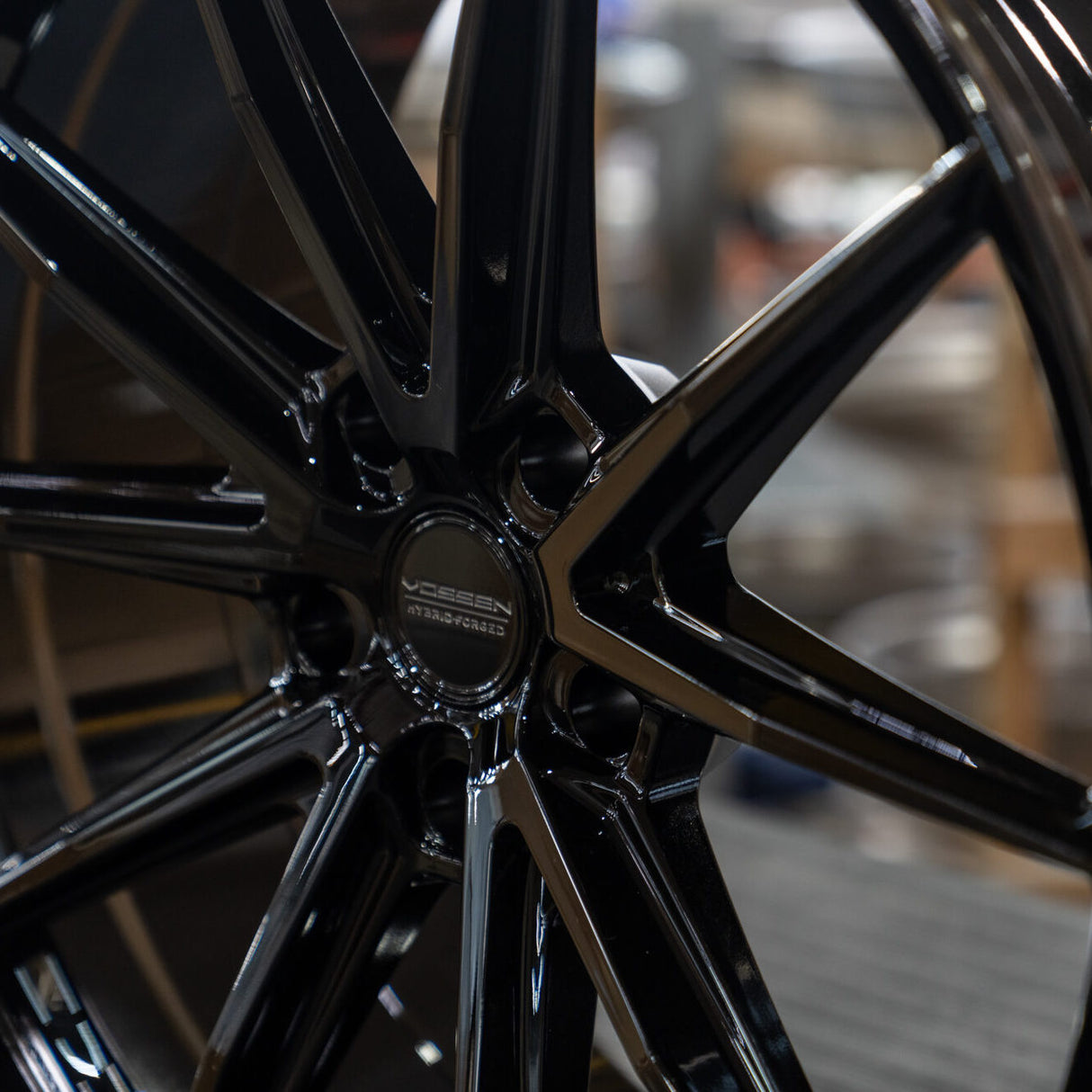 20/21" Vossen HFX-2 Black 20x9 21x12 Concave Wheels Rims Fits Chevy Corvette C8