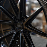 20/21" Vossen HFX-2 Black 20x9 21x12 Concave Wheels Rims Fits Chevy Corvette C8