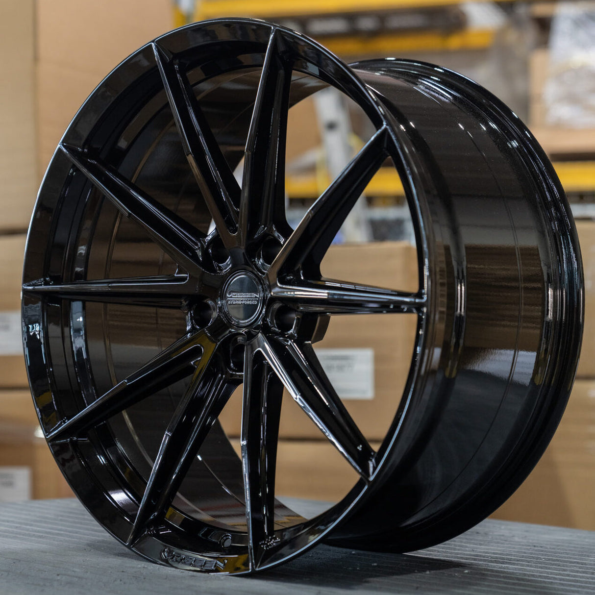 20/21" Vossen HFX-2 Black 20x9 21x12 Concave Wheels Rims Fits Chevy Corvette C8