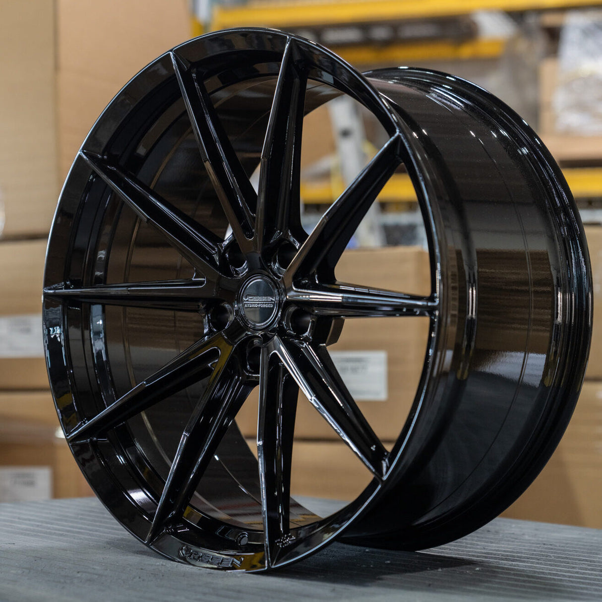 20/21" Vossen HFX-2 Black 20x9 21x12 Concave Wheels Rims Fits Chevy Corvette C8