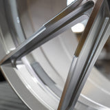 20/21" Vossen HFX-2 Silver 20x9 21x12 Concave Wheels Rims Fits Chevy Corvette C8