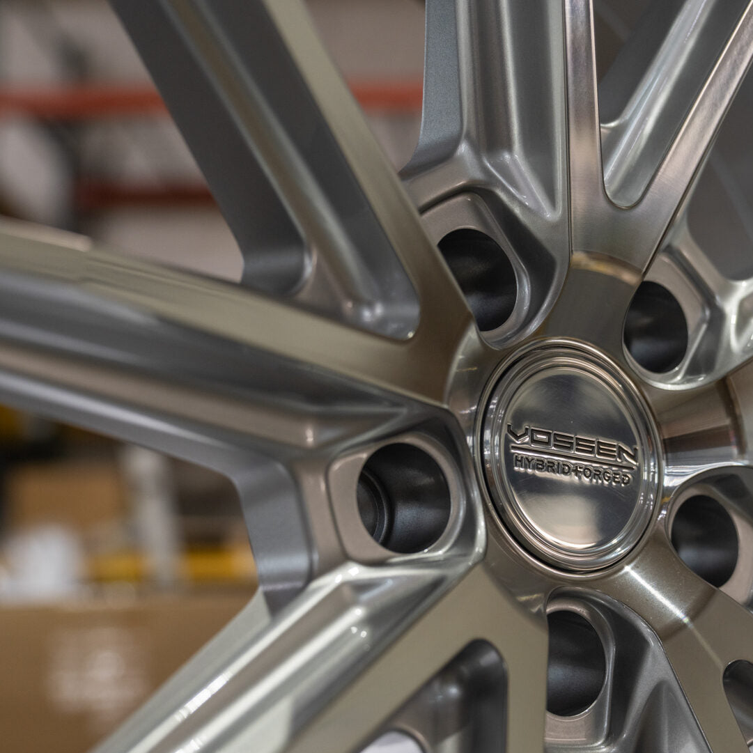 20/21" Vossen HFX-2 Silver 20x9 21x12 Concave Wheels Rims Fits Chevy Corvette C8