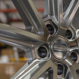 20/21" Vossen HFX-2 Silver 20x9 21x12 Concave Wheels Rims Fits Chevy Corvette C8