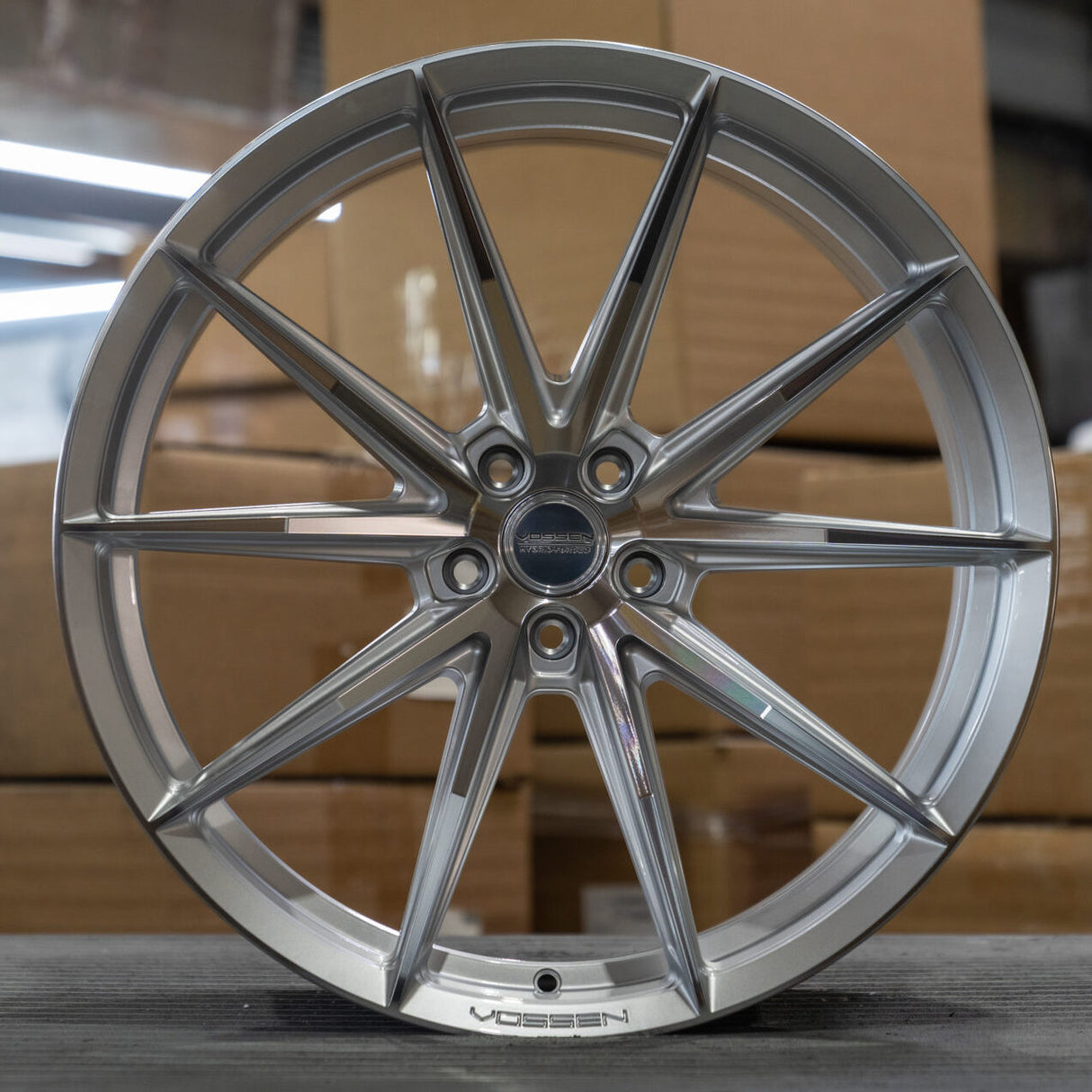 20/21" Vossen HFX-2 Silver 20x9 21x12 Concave Wheels Rims Fits Chevy Corvette C8