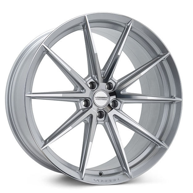 20/21" Vossen HFX-2 Silver 20x9 21x12 Concave Wheels Rims Fits Chevy Corvette C8