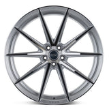 20/21" Vossen HFX-2 Silver 20x9 21x12 Concave Wheels Rims Fits Chevy Corvette C8